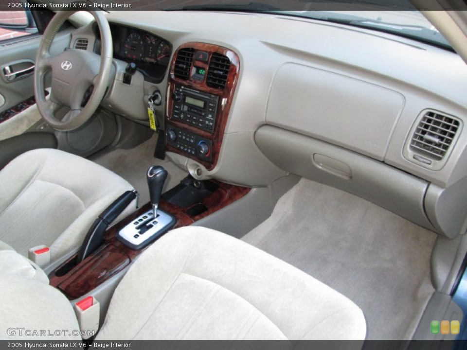 Beige Interior Dashboard for the 2005 Hyundai Sonata LX V6 #73810075