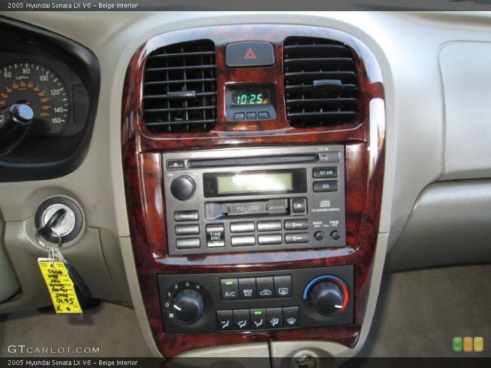 Beige Interior Controls for the 2005 Hyundai Sonata LX V6 #73810145