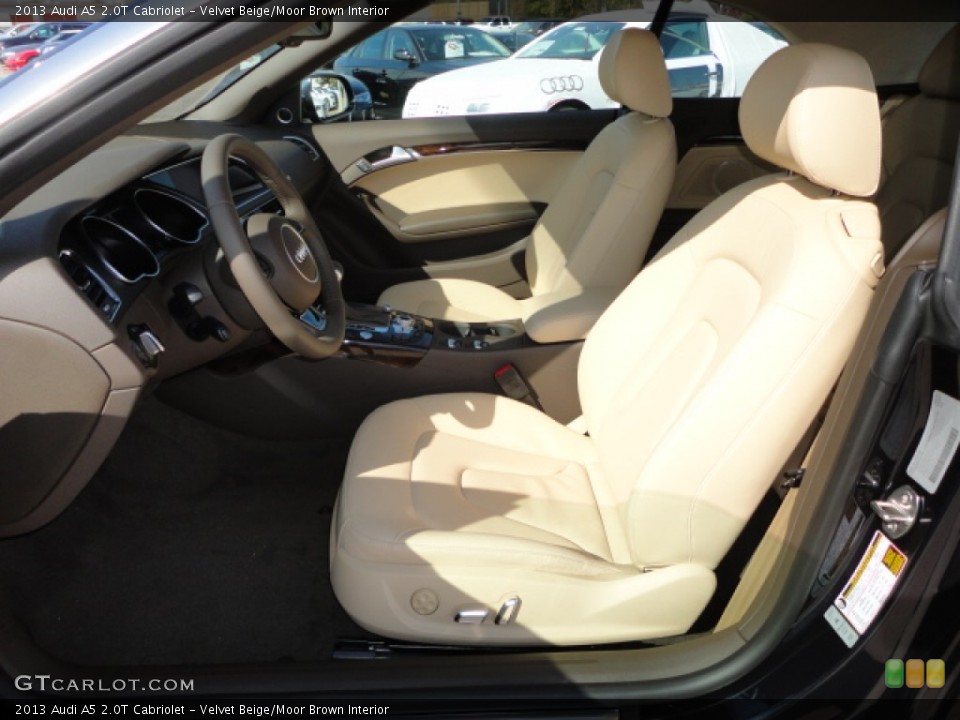 Velvet Beige/Moor Brown Interior Photo for the 2013 Audi A5 2.0T Cabriolet #73810313
