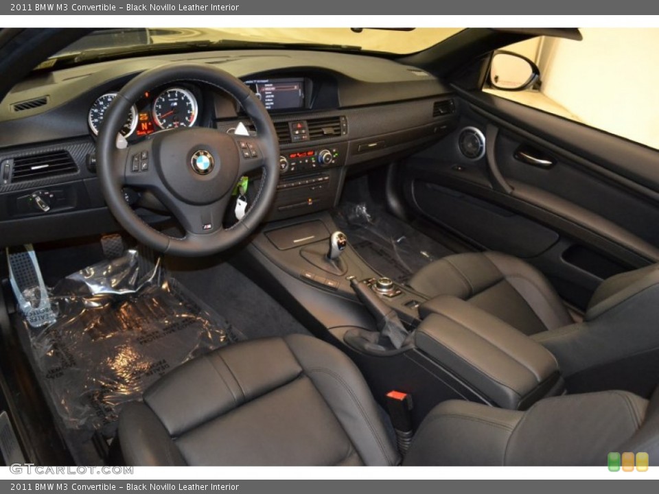 Black Novillo Leather Interior Prime Interior for the 2011 BMW M3 Convertible #73810577