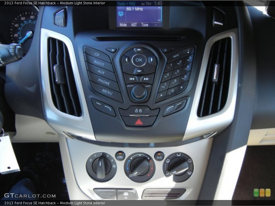 Medium Light Stone Interior Controls for the 2013 Ford Focus SE Hatchback #73811324