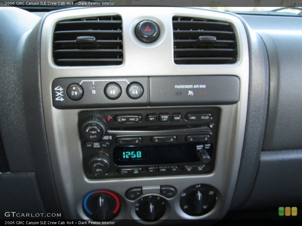 Dark Pewter Interior Controls for the 2006 GMC Canyon SLE Crew Cab 4x4 #73811576