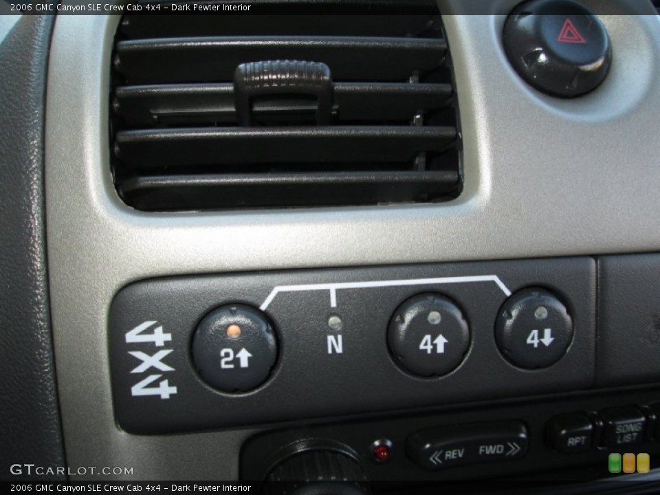 Dark Pewter Interior Controls for the 2006 GMC Canyon SLE Crew Cab 4x4 #73811597