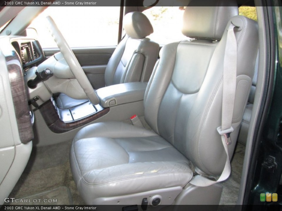 Stone Gray Interior Front Seat for the 2003 GMC Yukon XL Denali AWD #73812011