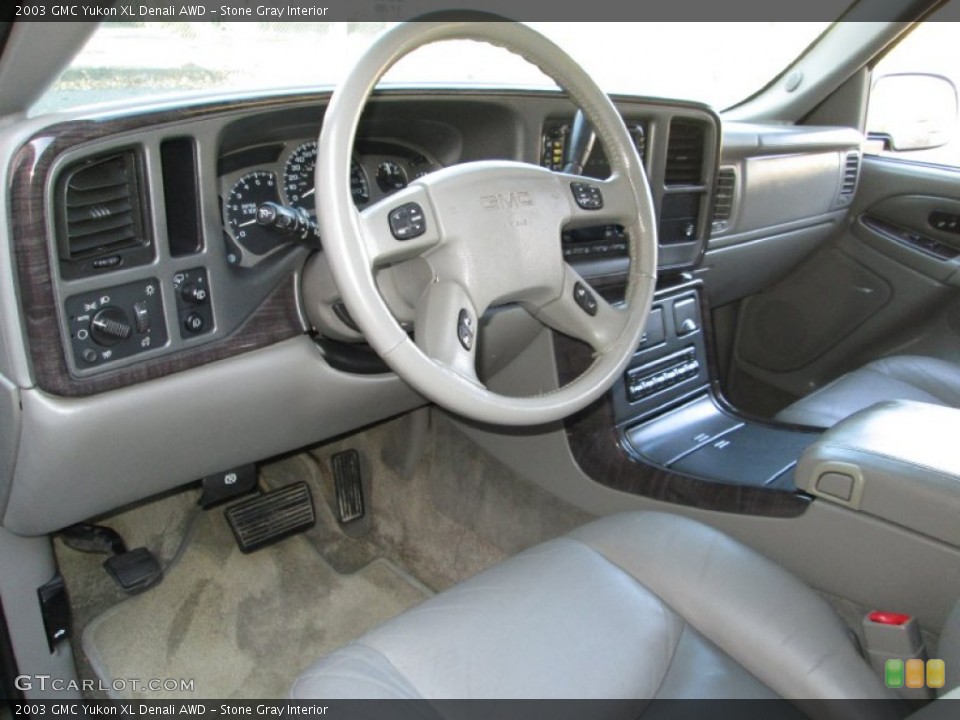 Stone Gray Interior Prime Interior for the 2003 GMC Yukon XL Denali AWD #73812041