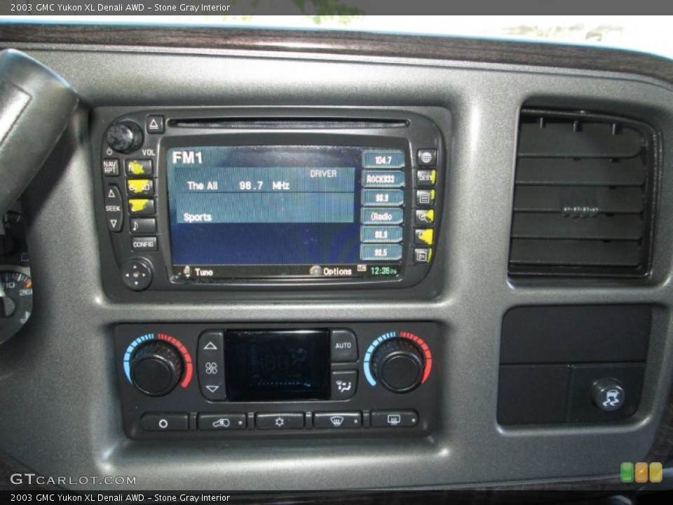 Stone Gray Interior Controls for the 2003 GMC Yukon XL Denali AWD #73812157