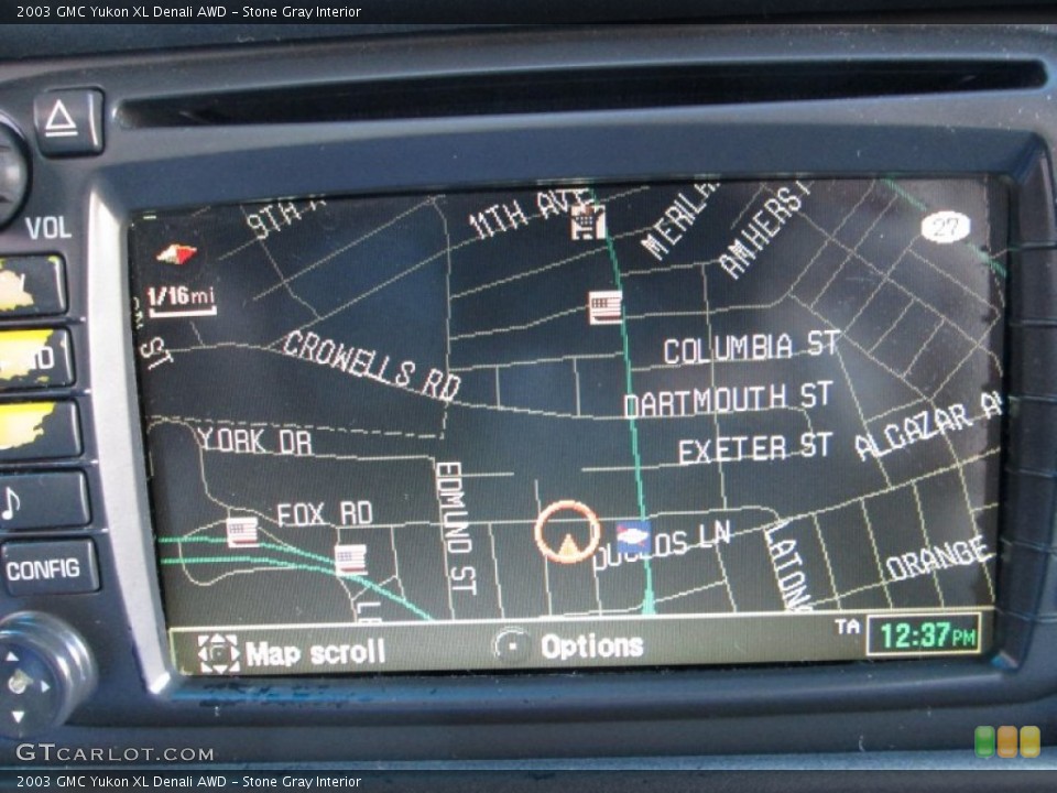 Stone Gray Interior Navigation for the 2003 GMC Yukon XL Denali AWD #73812184