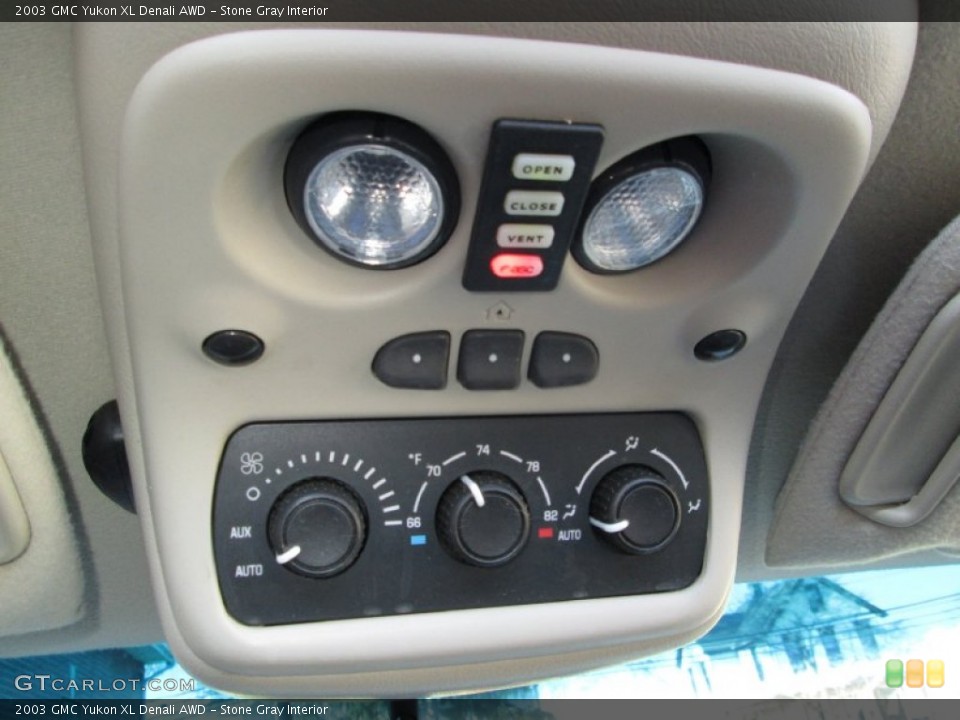 Stone Gray Interior Controls for the 2003 GMC Yukon XL Denali AWD #73812269