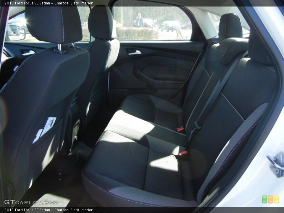 Charcoal Black Interior Rear Seat for the 2013 Ford Focus SE Sedan #73812494