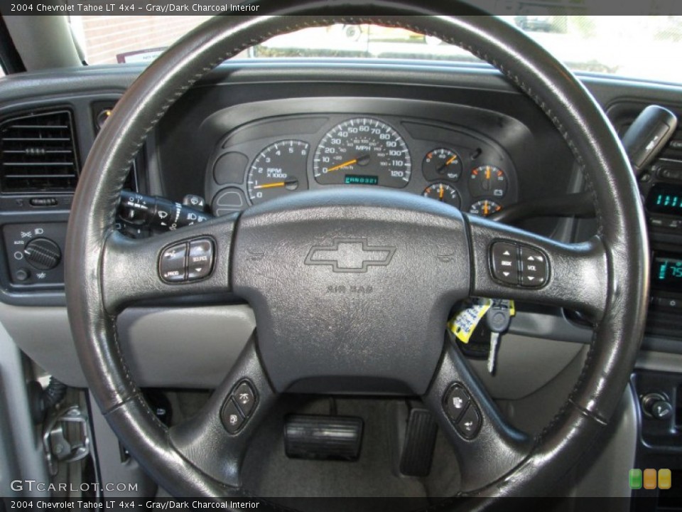 Gray/Dark Charcoal Interior Steering Wheel for the 2004 Chevrolet Tahoe LT 4x4 #73812888