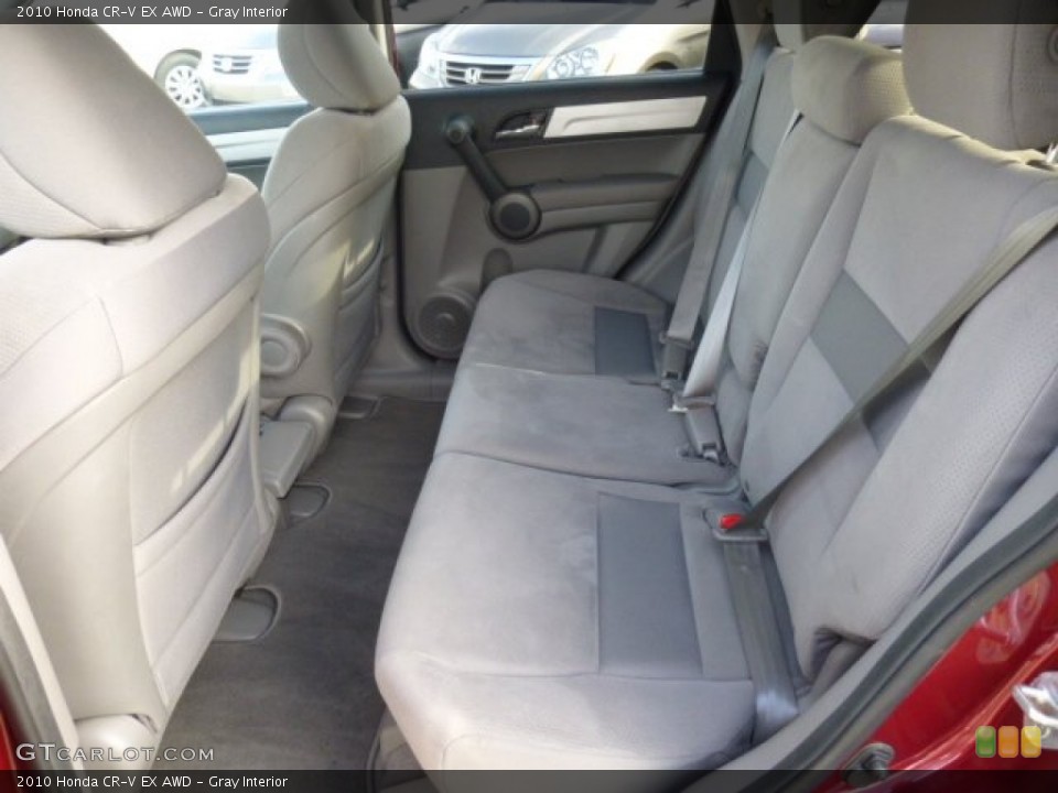 Gray Interior Rear Seat for the 2010 Honda CR-V EX AWD #73813047