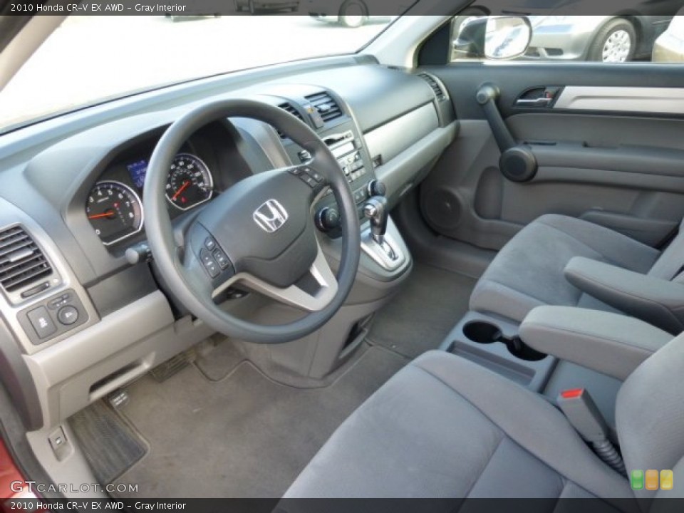 Gray Interior Prime Interior for the 2010 Honda CR-V EX AWD #73813094