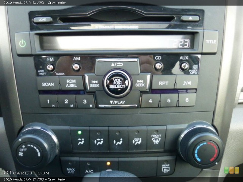 Gray Interior Controls for the 2010 Honda CR-V EX AWD #73813125