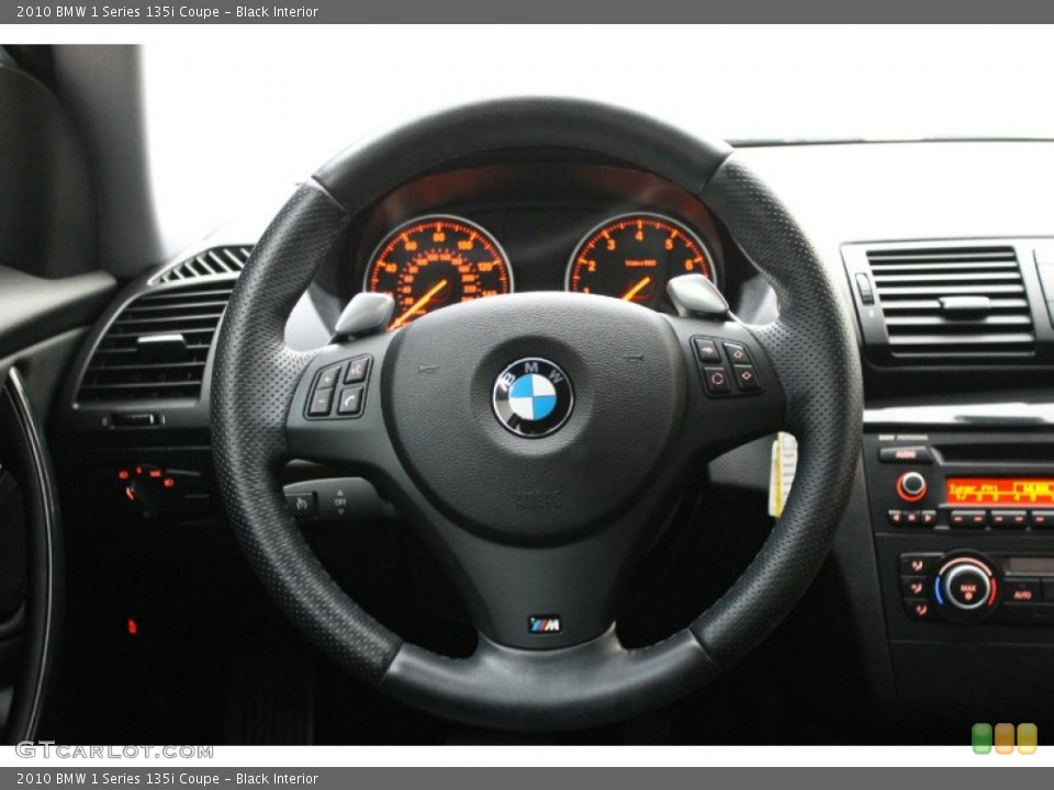 Black Interior Steering Wheel for the 2010 BMW 1 Series 135i Coupe #73813220