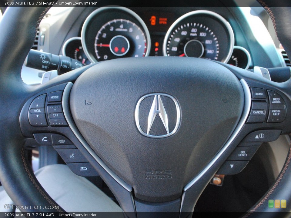 Umber/Ebony Interior Controls for the 2009 Acura TL 3.7 SH-AWD #73815407
