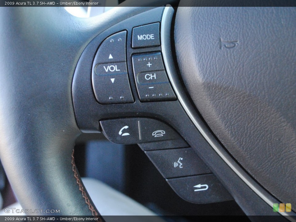 Umber/Ebony Interior Controls for the 2009 Acura TL 3.7 SH-AWD #73815438