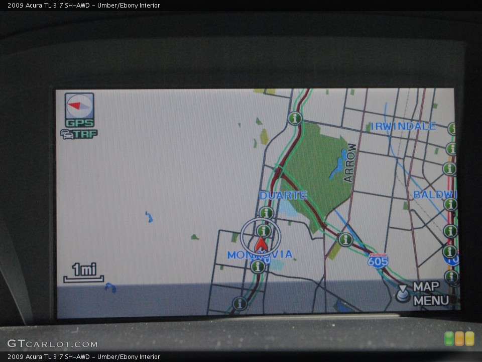 Umber/Ebony Interior Navigation for the 2009 Acura TL 3.7 SH-AWD #73815476