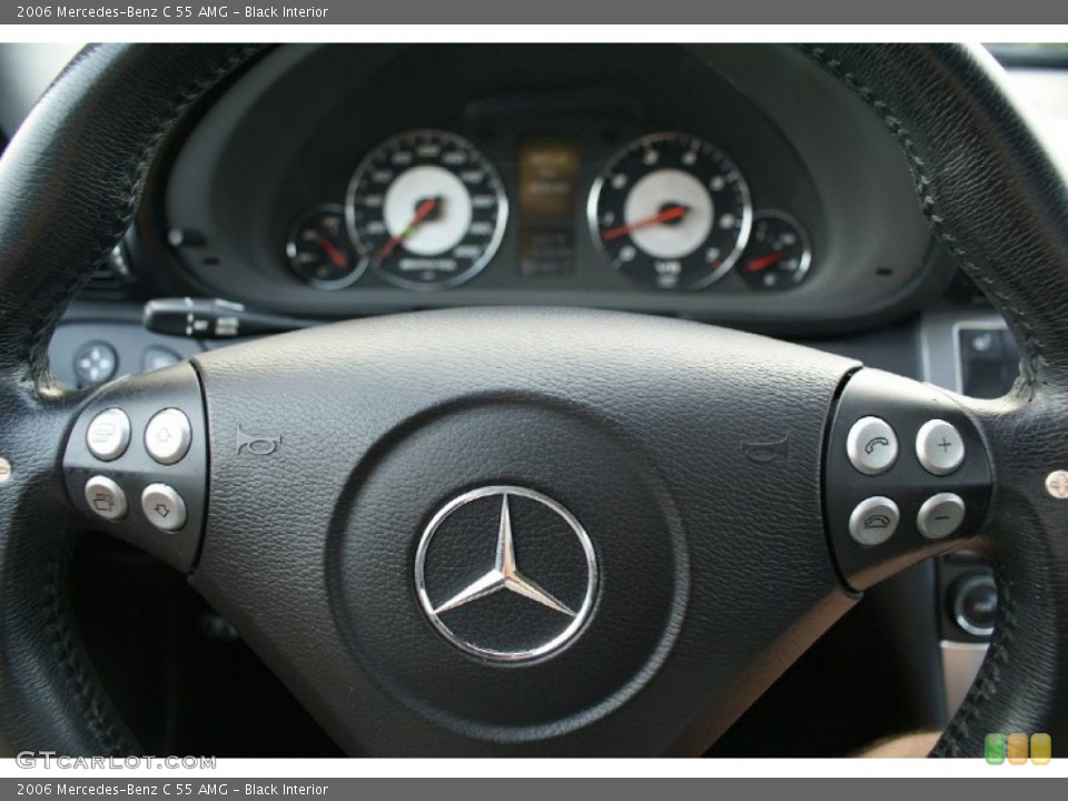 Black Interior Steering Wheel for the 2006 Mercedes-Benz C 55 AMG #73816523