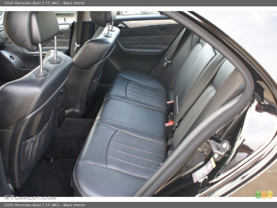Black Interior Rear Seat for the 2006 Mercedes-Benz C 55 AMG #73816673