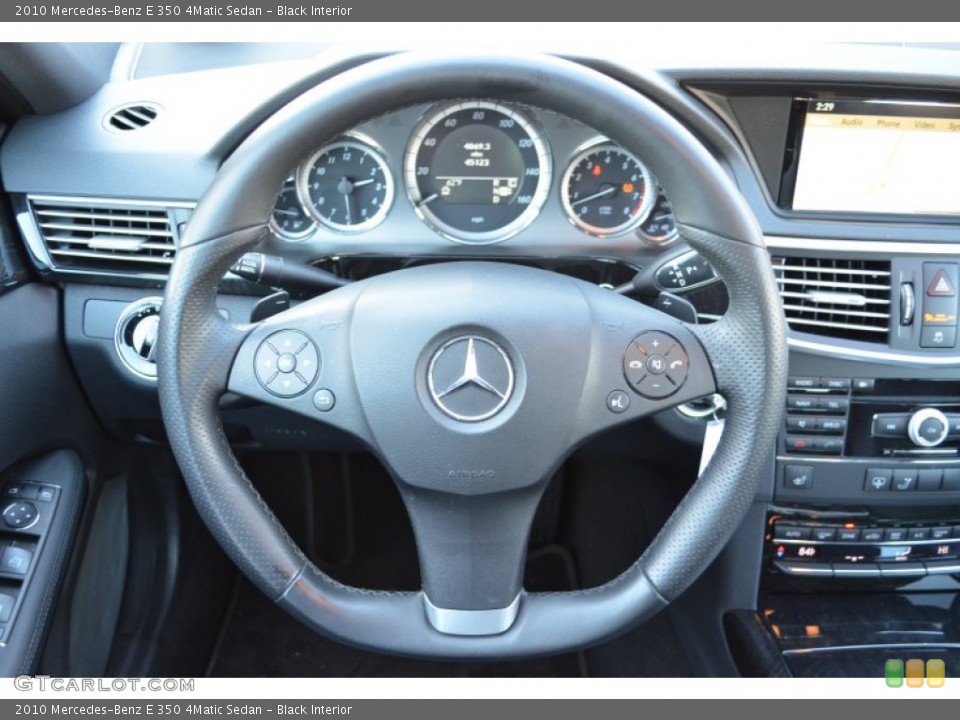 Black Interior Steering Wheel for the 2010 Mercedes-Benz E 350 4Matic Sedan #73816763