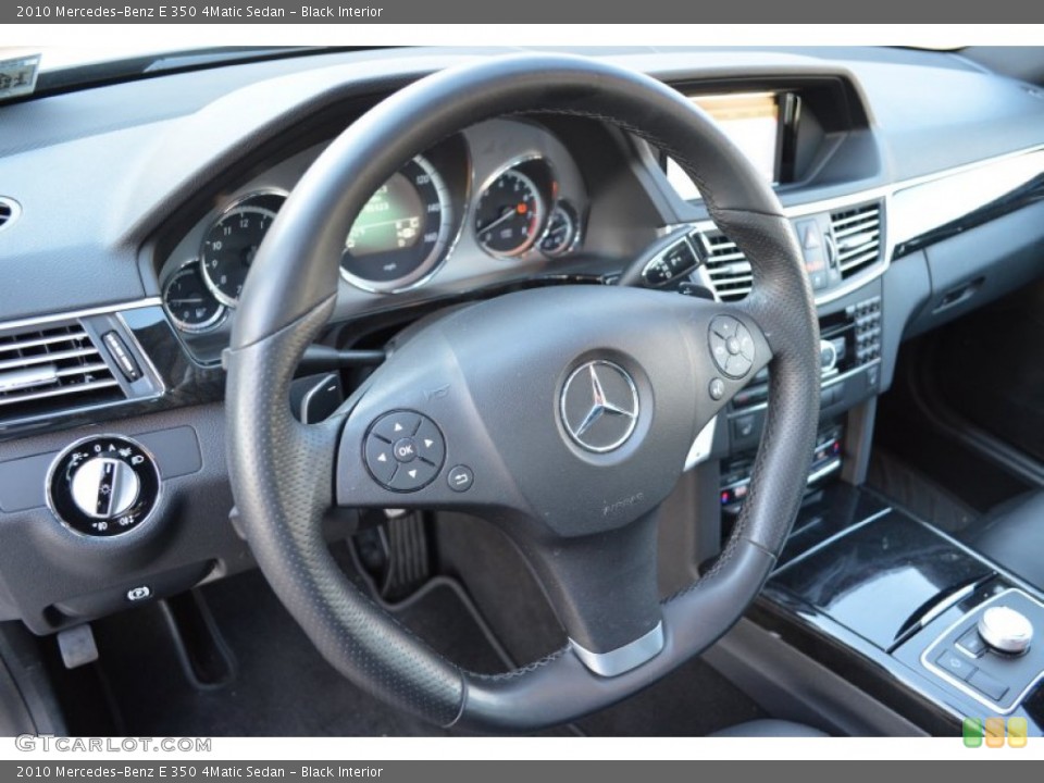 Black Interior Steering Wheel for the 2010 Mercedes-Benz E 350 4Matic Sedan #73816880