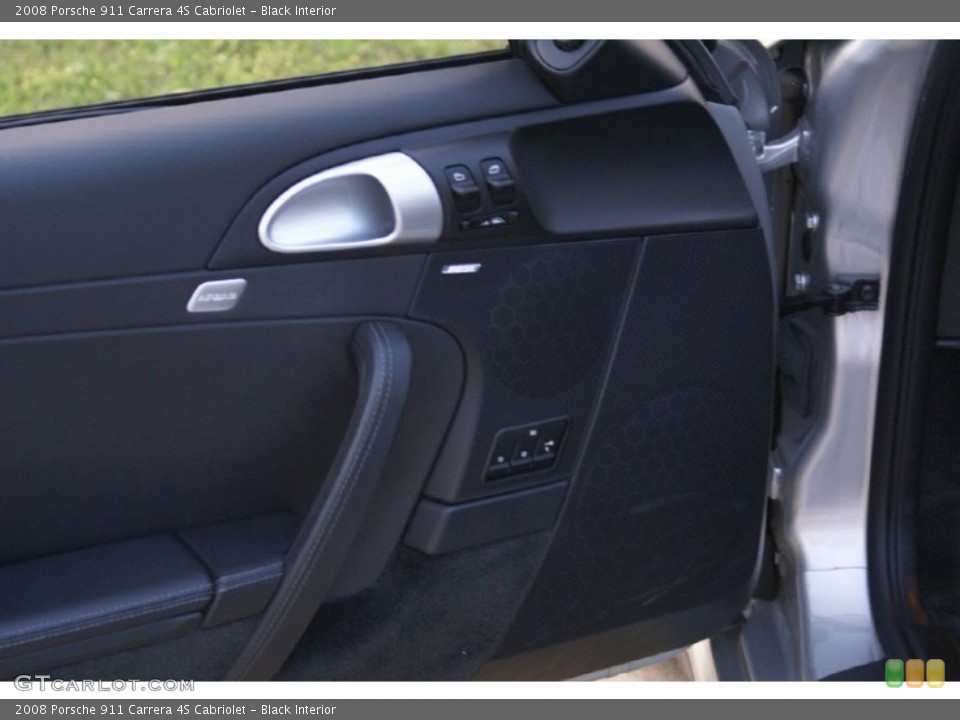 Black Interior Controls for the 2008 Porsche 911 Carrera 4S Cabriolet #73817810