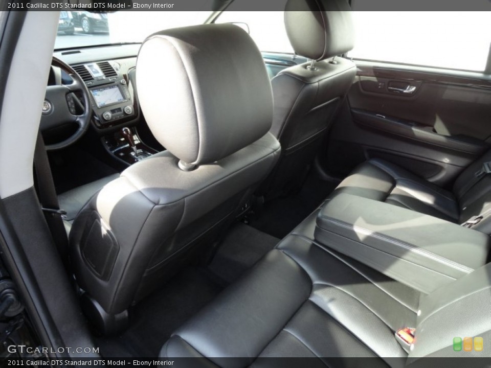 Ebony Interior Rear Seat for the 2011 Cadillac DTS  #73818056