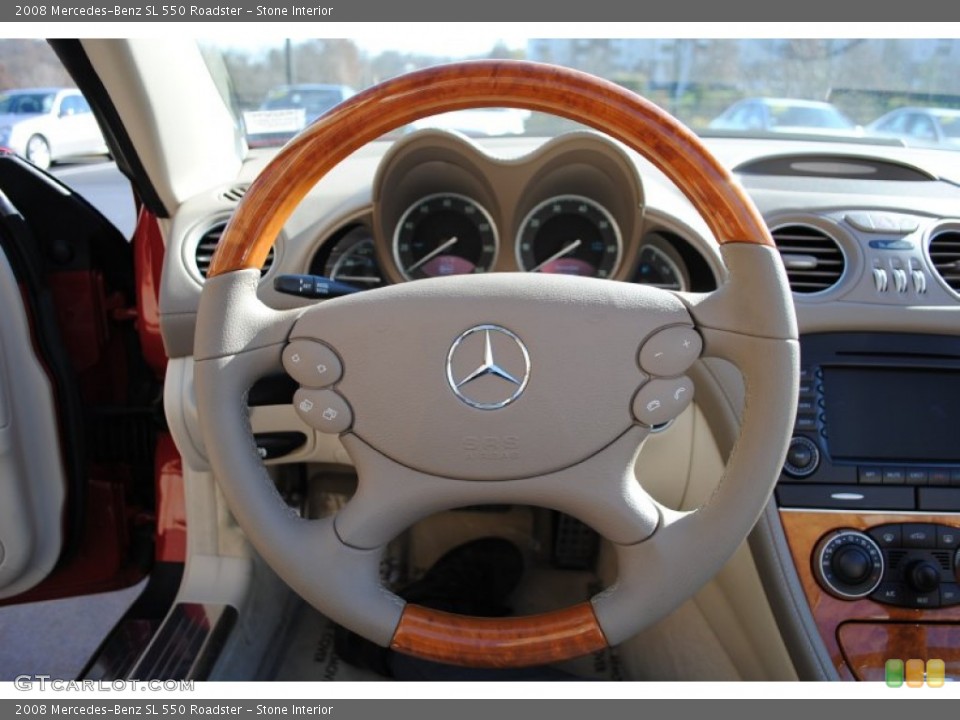 Stone Interior Steering Wheel for the 2008 Mercedes-Benz SL 550 Roadster #73818155