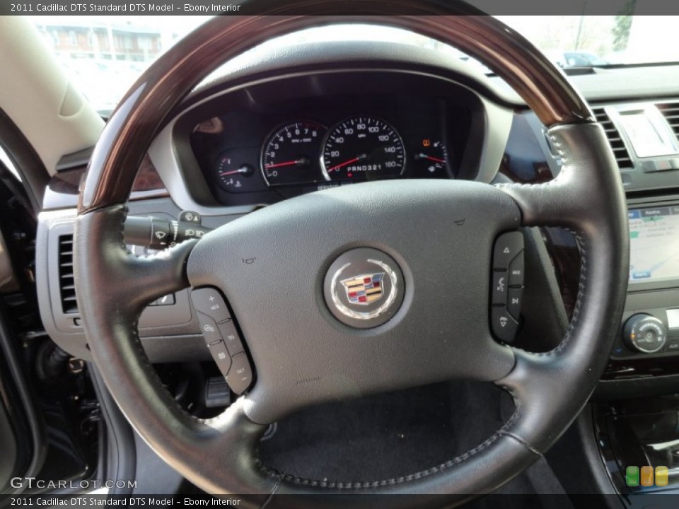 Ebony Interior Steering Wheel for the 2011 Cadillac DTS  #73818295