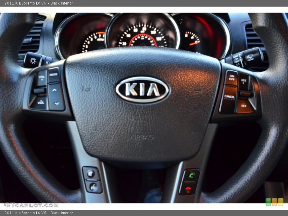 Black Interior Controls for the 2011 Kia Sorento LX V6 #73818962