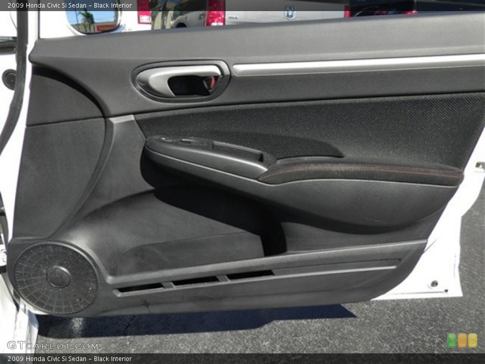 Black Interior Door Panel for the 2009 Honda Civic Si Sedan #73821511