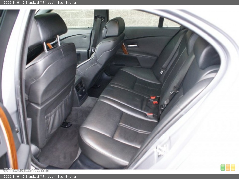 Black Interior Rear Seat for the 2006 BMW M5  #73823354