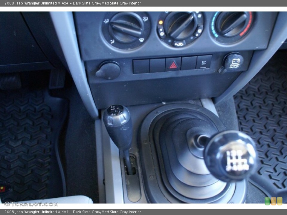 Dark Slate Gray/Med Slate Gray Interior Transmission for the 2008 Jeep Wrangler Unlimited X 4x4 #73823843
