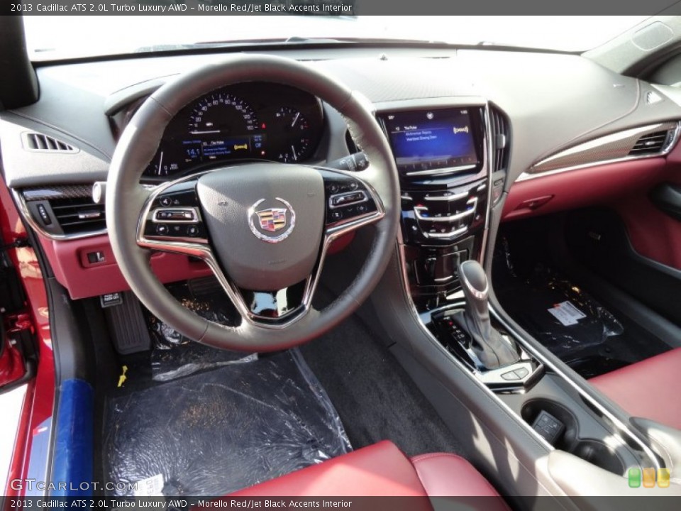 Morello Red/Jet Black Accents Interior Prime Interior for the 2013 Cadillac ATS 2.0L Turbo Luxury AWD #73823849