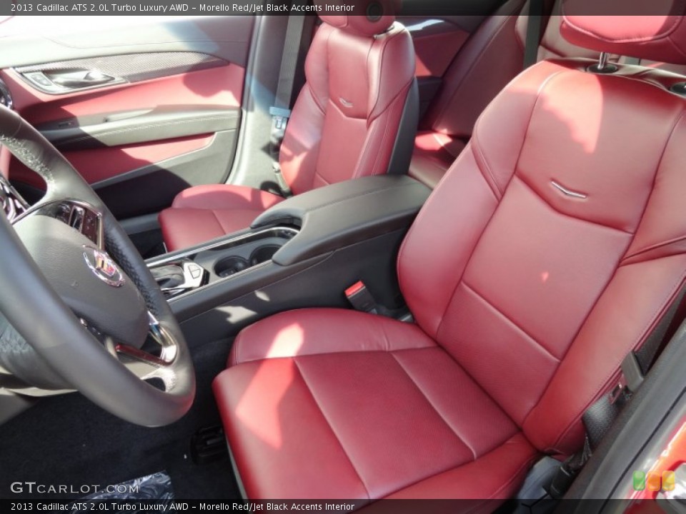Morello Red/Jet Black Accents Interior Front Seat for the 2013 Cadillac ATS 2.0L Turbo Luxury AWD #73823870