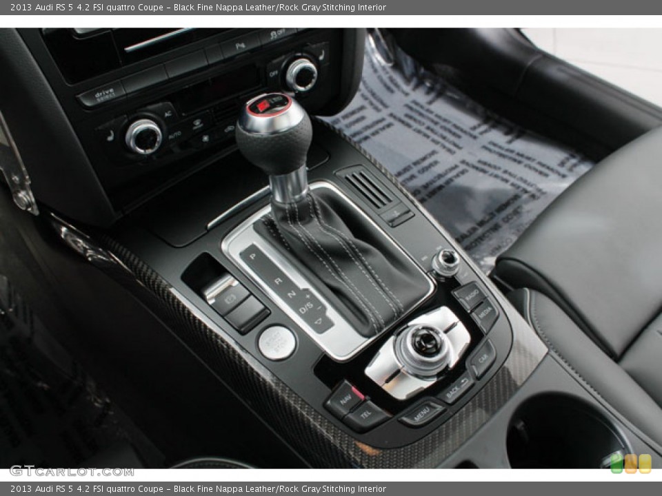 Black Fine Nappa Leather/Rock Gray Stitching Interior Transmission for the 2013 Audi RS 5 4.2 FSI quattro Coupe #73829453