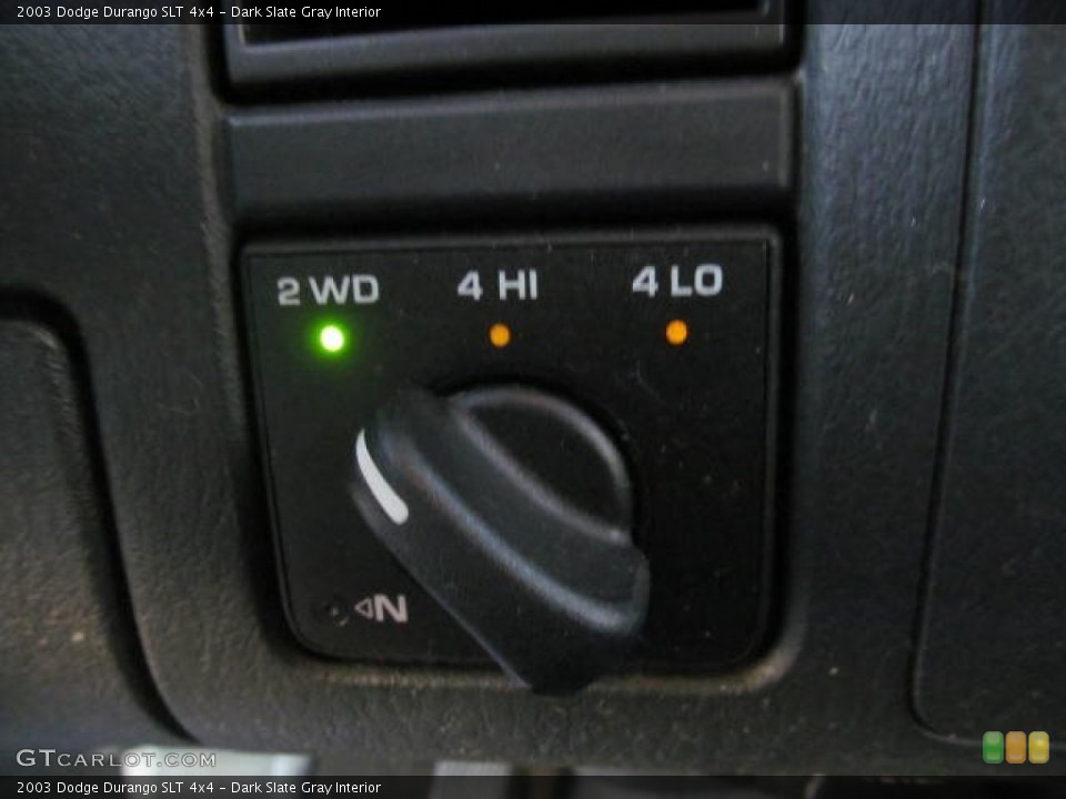 Dark Slate Gray Interior Controls for the 2003 Dodge Durango SLT 4x4 #73829694