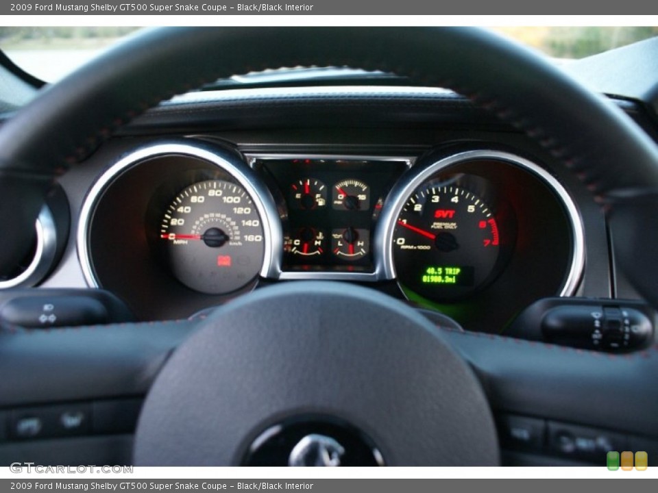 Black/Black Interior Gauges for the 2009 Ford Mustang Shelby GT500 Super Snake Coupe #73832659