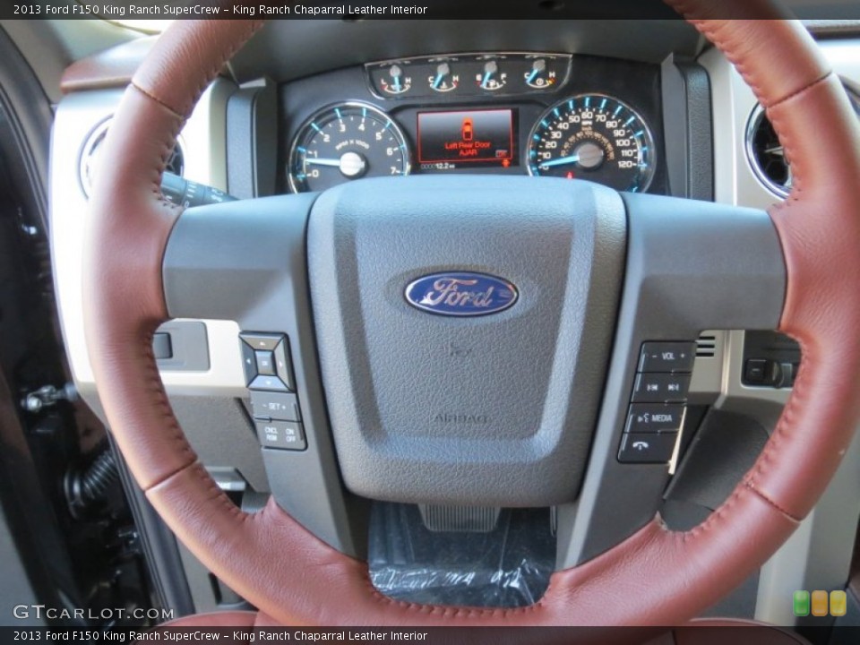 King Ranch Chaparral Leather Interior Steering Wheel for the 2013 Ford F150 King Ranch SuperCrew #73834468