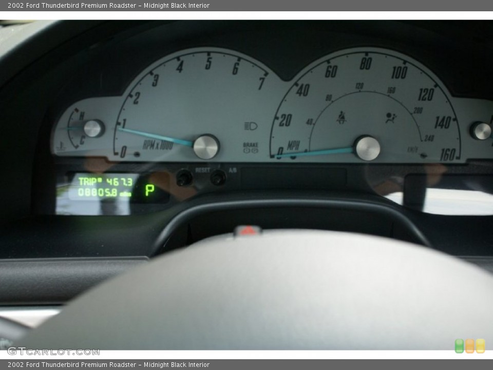 Midnight Black Interior Gauges for the 2002 Ford Thunderbird Premium Roadster #73835154