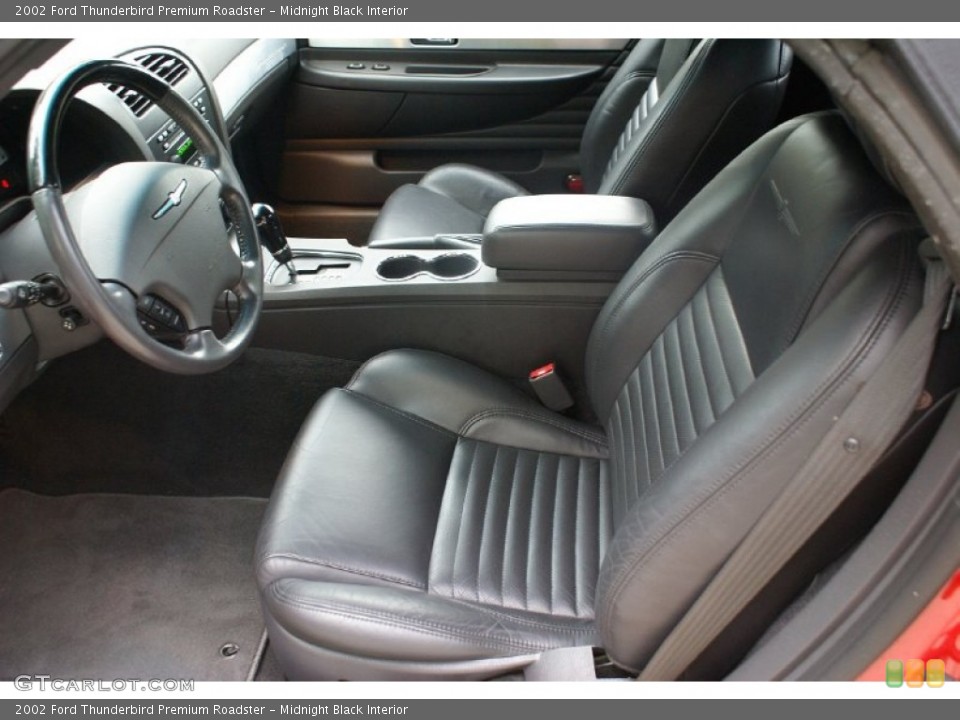 Midnight Black Interior Front Seat for the 2002 Ford Thunderbird Premium Roadster #73835281