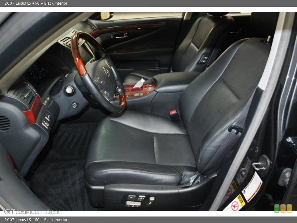 Black Interior Front Seat for the 2007 Lexus LS 460 #73835365