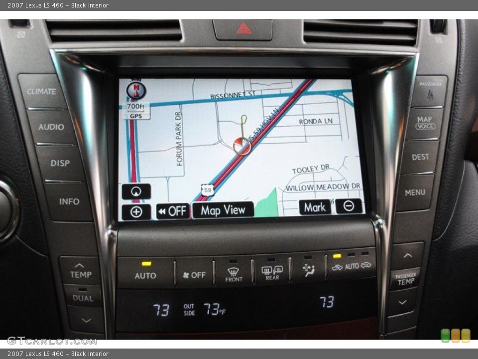 Black Interior Navigation for the 2007 Lexus LS 460 #73835819