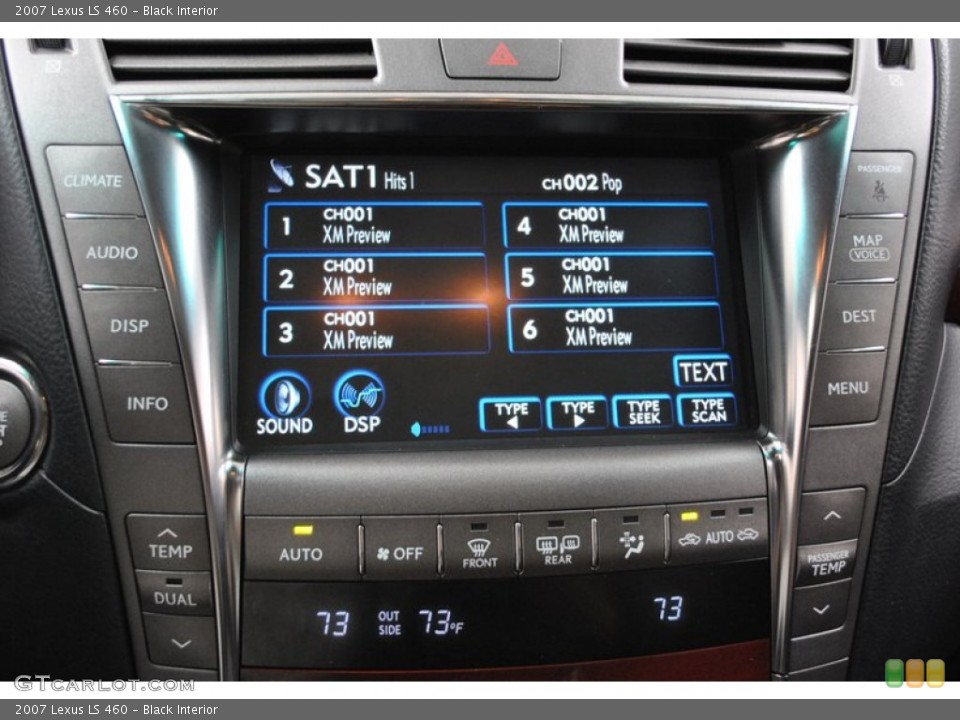 Black Interior Controls for the 2007 Lexus LS 460 #73835846
