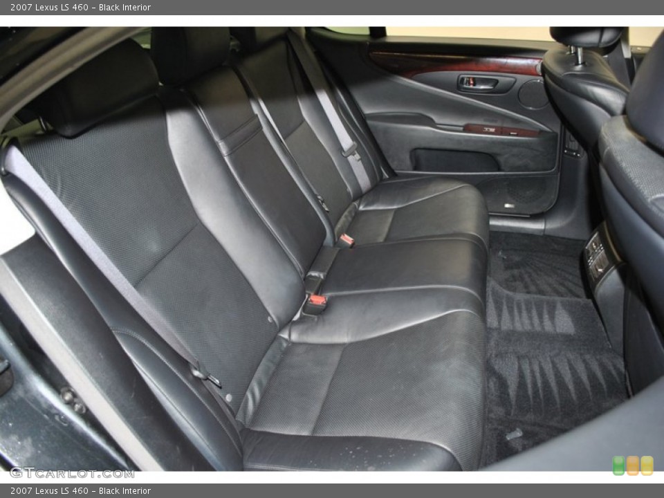 Black Interior Rear Seat for the 2007 Lexus LS 460 #73836434