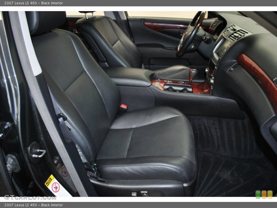 Black Interior Front Seat for the 2007 Lexus LS 460 #73836618
