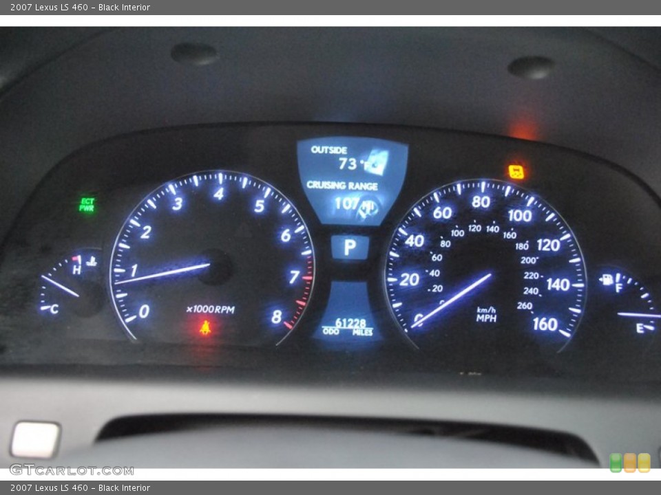 Black Interior Gauges for the 2007 Lexus LS 460 #73836800