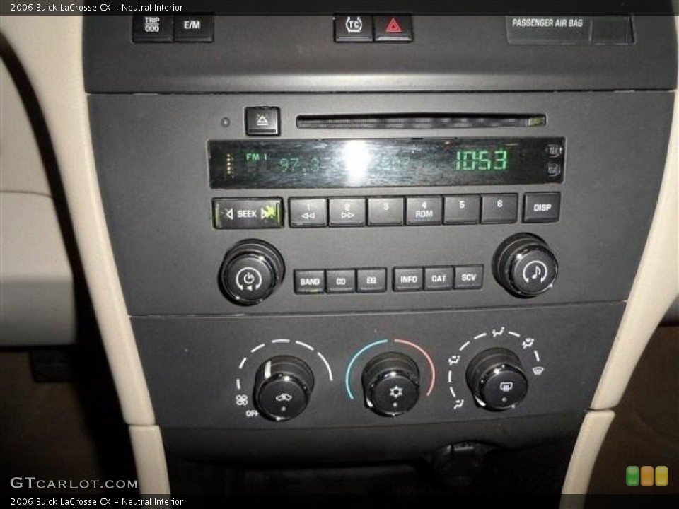 Neutral Interior Controls for the 2006 Buick LaCrosse CX #73837739