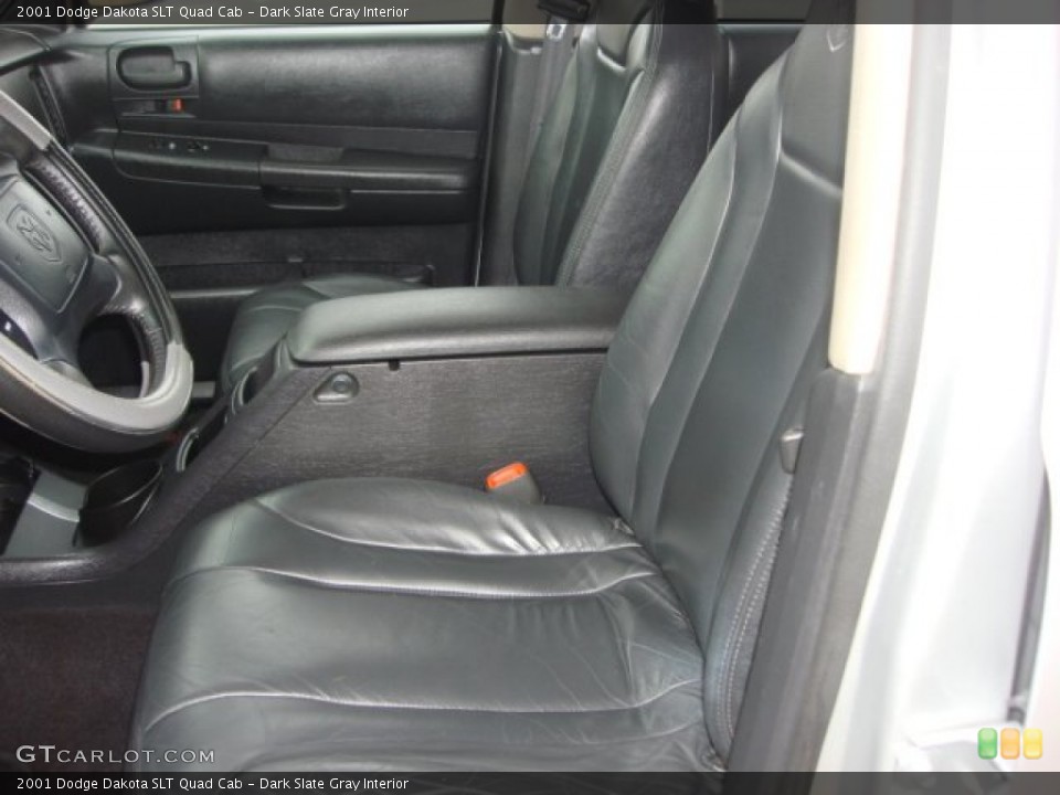 Dark Slate Gray Interior Front Seat for the 2001 Dodge Dakota SLT Quad Cab #73840239