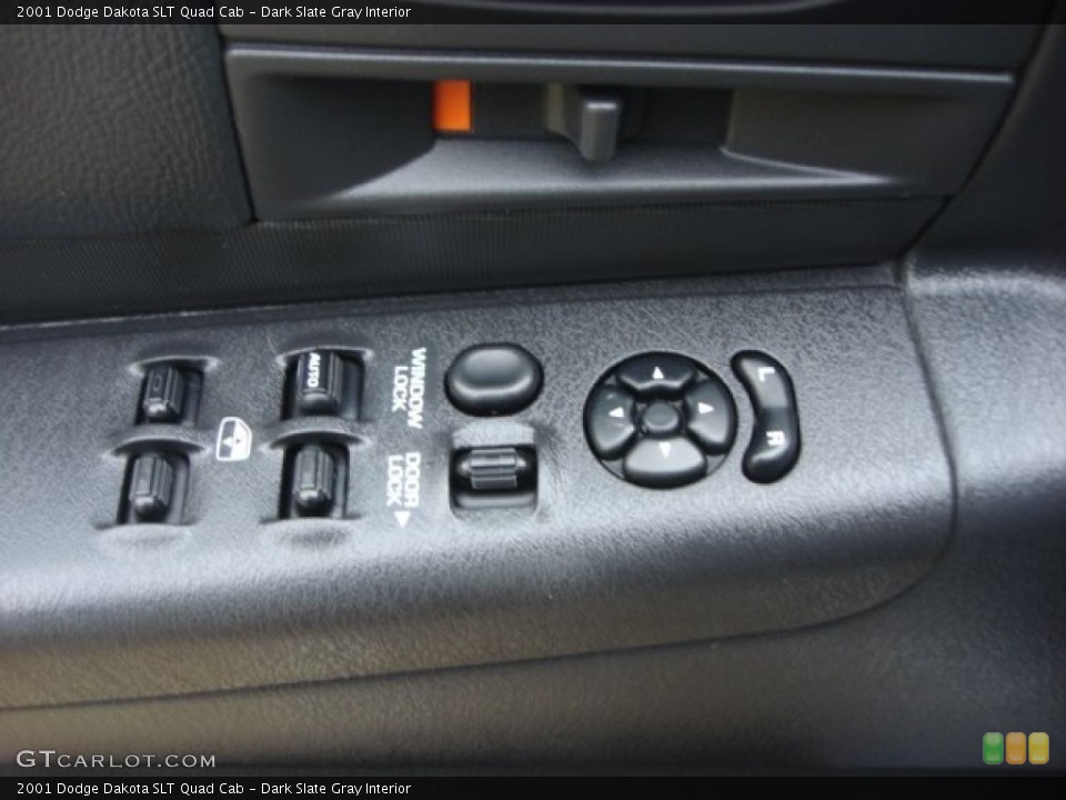 Dark Slate Gray Interior Controls for the 2001 Dodge Dakota SLT Quad Cab #73840278